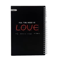 دفتر مربعات سلك 80 ورقة BOOKEY A5-2480SQ