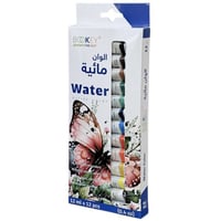 ألوان مائية 12 لون 12 مل BOOKEY BQ-8817-W