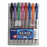 مجموعة أقلام جل 0.5 مم 8 أقلام بايلوت BL-G2-5-S8