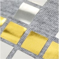 فينيل حراري اقمشة فضي مرايا - متر