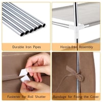 جزامة أحذية قماش 5 ارفف 110*30*60 سم Shoe MS128-6...