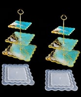 قالب ريزن شكل صينية مربعة 3 قطع