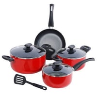 طقم قدور غير لاصقة 8 قطع HOMEWAY HW3455