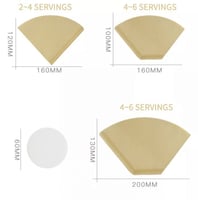 ورق فلتر ترشيح قهوة بني مقاس 01 ( 1-2 كوب ) 40 حبة...