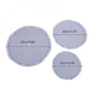 قوالب سيليكون صحن طوابق للتقديم 3 قطعة