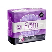 فوط صحية فام مضغوطة 24 قطع حجم ليلي بالاجنحة