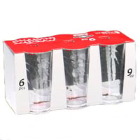 طقم أكواب زجاج 9 أونز 6 قطع ALSAHAH MAS8406