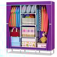 خزانة تخرين ملابس قماش 6 ارفف 170*45*150 سم Wardro...