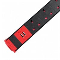 توصيلة كهربائية 5 مقابس 2 يو اس بي 5 ياردة 3250 وا...