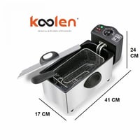 قلاية زيت كهربائية عميقة 3 لتر 2000 واط Koolen 816...