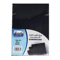 ورق مقوى لون اسود 100 ورقة 160 غرام A4 - لينو