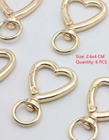 اكسسوارات قلب للريزن 6 قطع