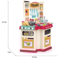 لعبة مطبخ تفاعلي للاطفال - 67 قطعة بلونين