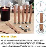 فتيل خشب طبيعي