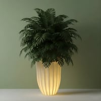 مركن زرع مودرن مع إضاءة LED مقاس كبير