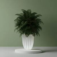 مركن زرع مودرن مع إضاءة LED مقاس وسط