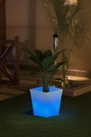 مركن زرع مودرن شكل مثلث مع إضاءة RGB مقاس وسط