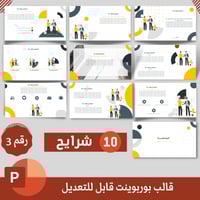 قالب بوربوينت قابل للتعديل نموذج رقم (3)