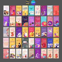 قوالب كانفا سوشل ميديا