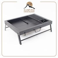 منقل حطب غاز متنقل للبر | تصميم متين وسهل الحمل