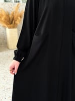 عباية عملية سحاب مخفي جيوب بارزة