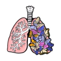 بروش رئة وفراشات