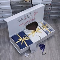 هدايا شتوية - بوكس رجالي متكامل ( قماش + شال + سدي...