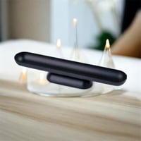 \صحن مستطيل فاخر للتقديمات لون أسود 36*6