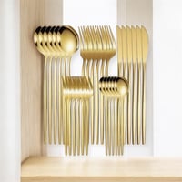 مجموعة أدوات مائدة من الفولاذ المقاوم للصدأ 30 قطع...