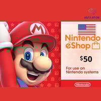 بطاقات نينتيندو - المتجر الأمريكي 50 دولار