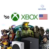 بطاقة أكس بوكس - المتجر الأمريكي 50 دولار