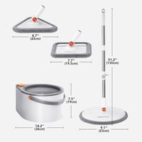 ممسحة ذكية بتقنية فصل الماء النظيف عن المتسخ الاصد...