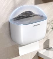 حامل مناديل للحمام مع رف