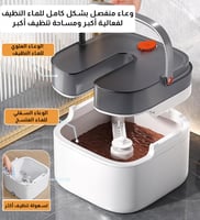 ممسحة ذكية بتقنية فصل الماء النظيف عن المتسخ الاصد...