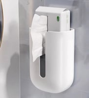 حامل مناديل للحمام مع رف