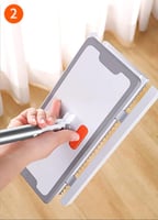 ممسحة أرضية للغبار بتقنية تركيب وازالة قماشة التنظ...