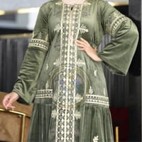 جلابيه مخمل مطرزه