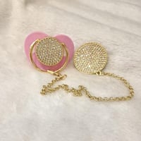 لهايه كرستال وردي مع مشبك