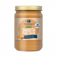 زبدة الفول السوداني العضوية ناعمة WHOLESOME