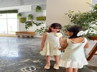 الفستان الاخضر الفاتح بكسرات