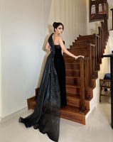 فستان غزلان سهرة جوخ ذيل اورنجزا انيق