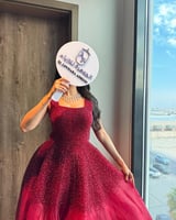 فستان ملكة تطريز يدوي عودي - تصميم ملكي راقي - إطل...