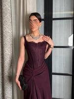 فستان سهرة بكورسيه دانتيل