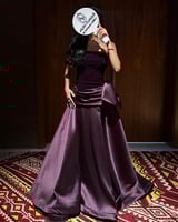 فستان بنفسجي فخم