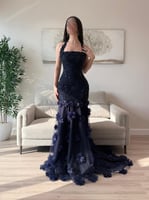 فستان امل كحلي ملكي