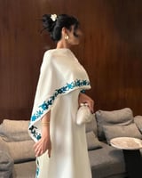 فستان راقي مطرز كمبيوتر