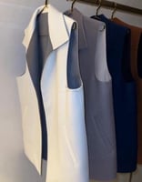 سديري رجالي دبل فيس لون ابيض مع رصاصي