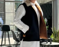 سديري رجالي دبل فيس لون جملي اسودينلبس جهتين