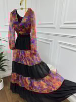 فستان العيد شيفون مشجر بكمية محدودة