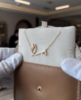 سلسال بالاسم بالفراشة الناعم بالزركون